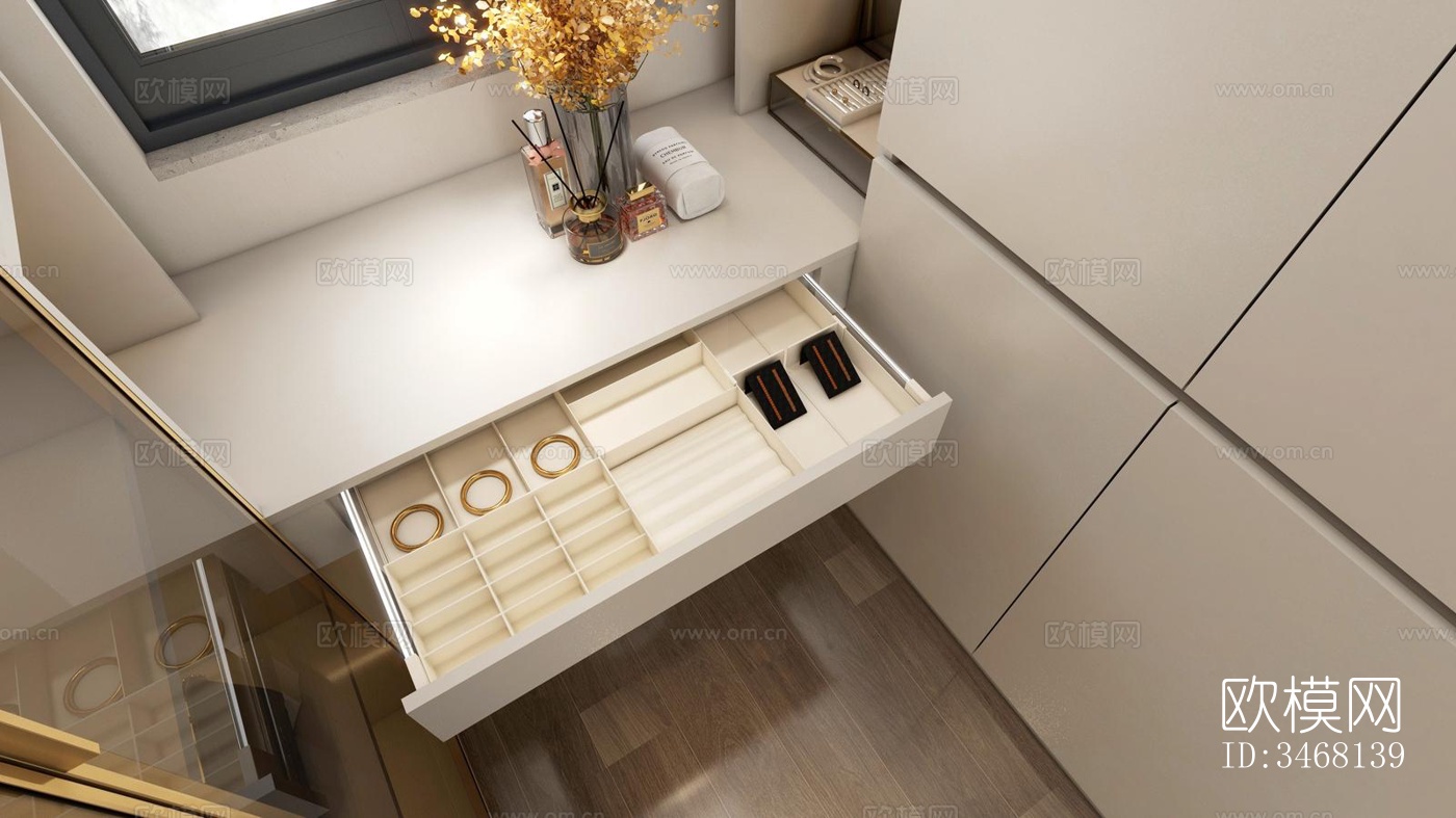 现代大平层效果图下载（渲染图18）