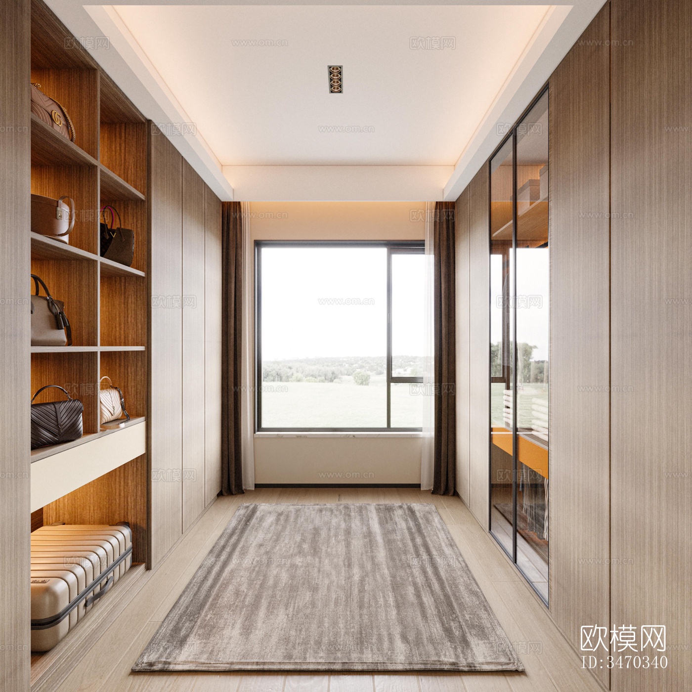 现代平层效果图下载（渲染图8）