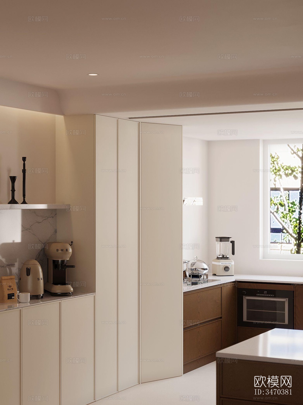 现代平层效果图下载（渲染图8）