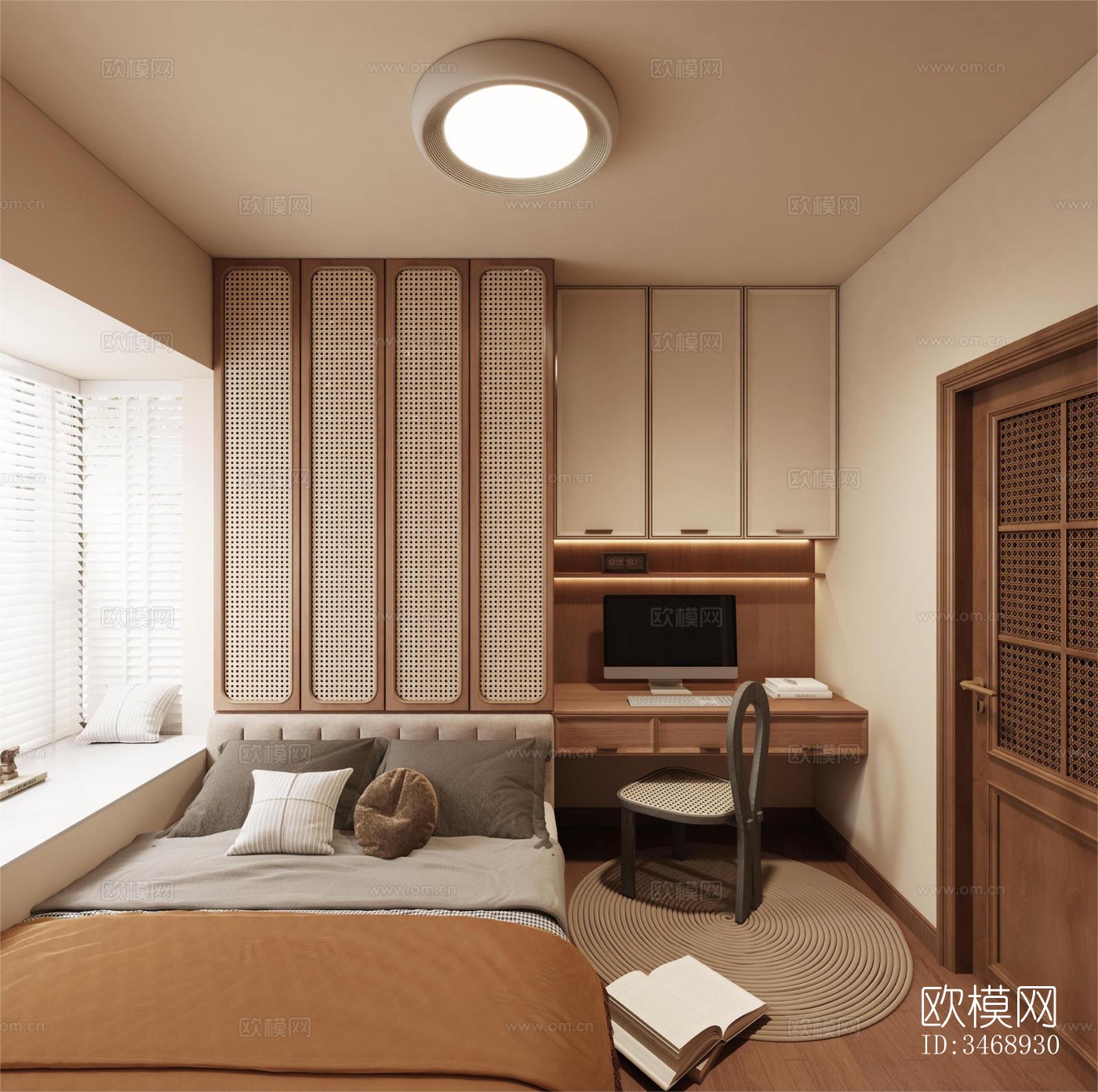 现代平层效果图下载（渲染图15）