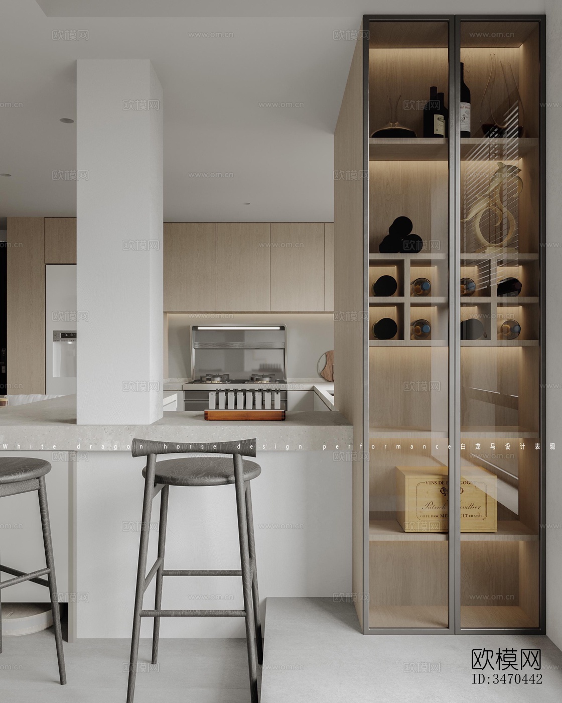 现代平层效果图下载（渲染图7）