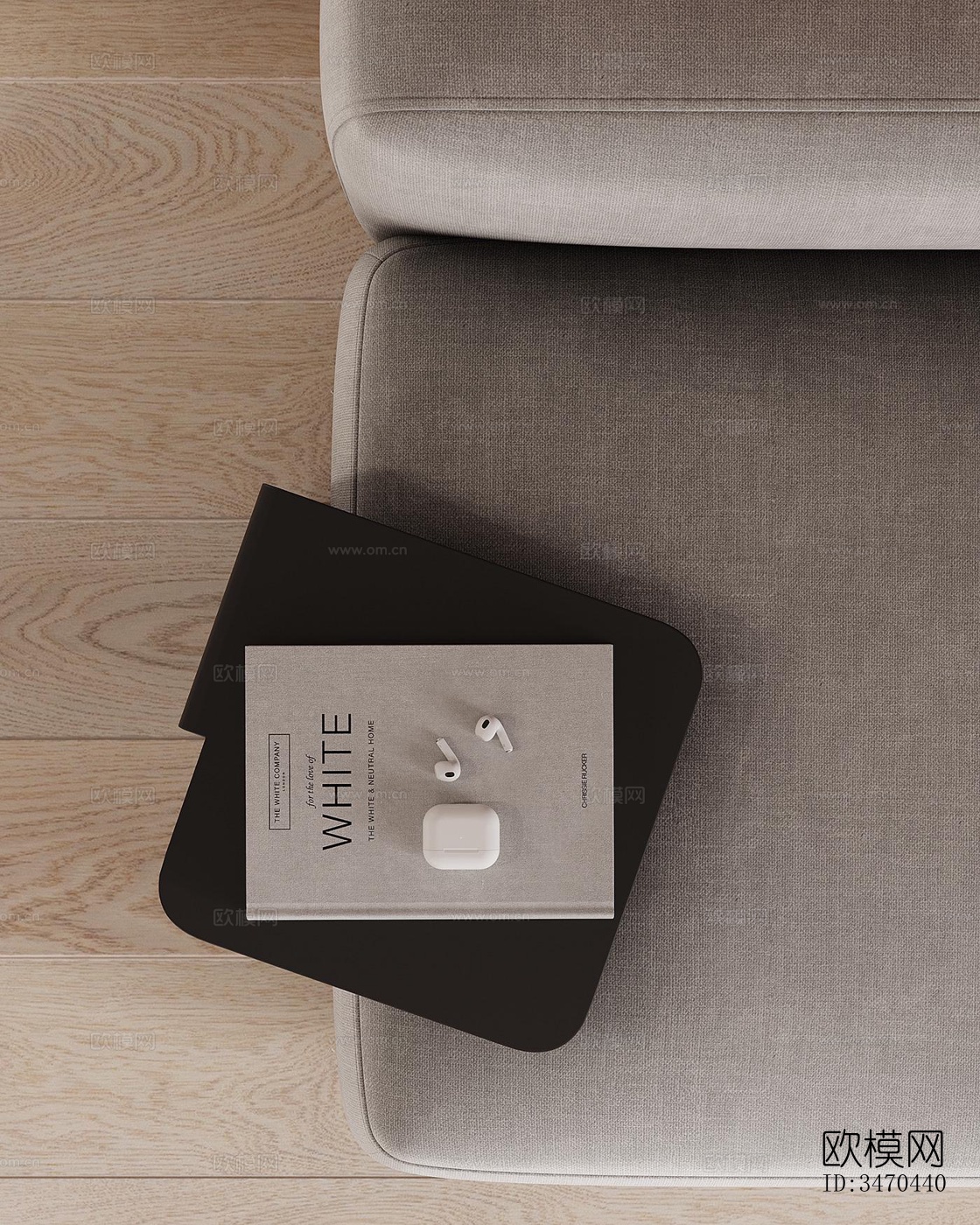 现代平层效果图下载（渲染图12）