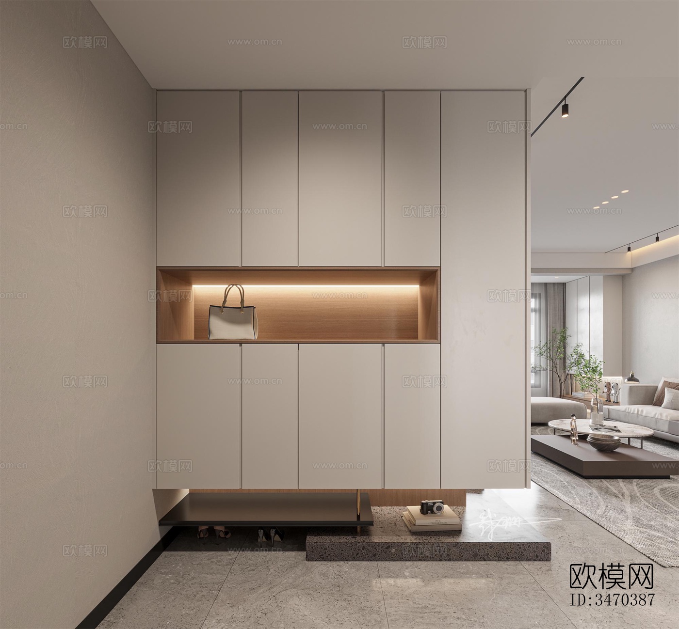 现代平层效果图下载（渲染图4）