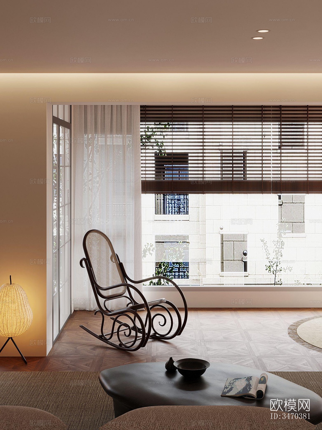 现代平层效果图下载（渲染图12）