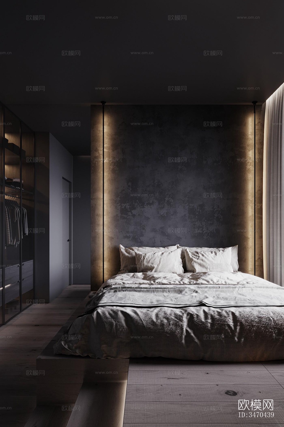 现代平层效果图下载（渲染图6）