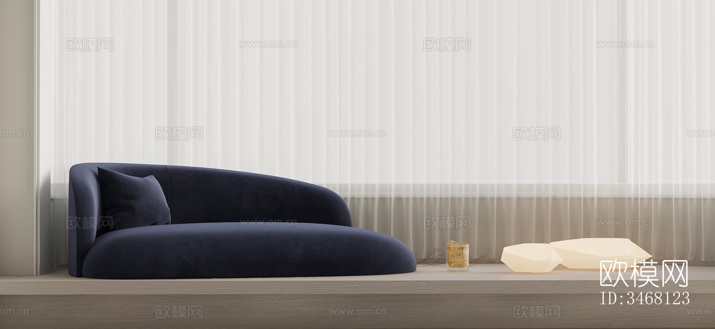 现代大平层效果图下载（渲染图17）