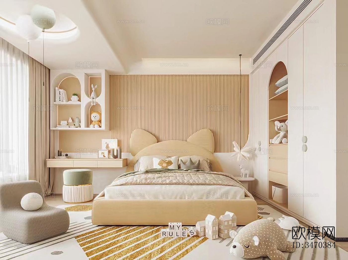 现代平层效果图下载（渲染图5）