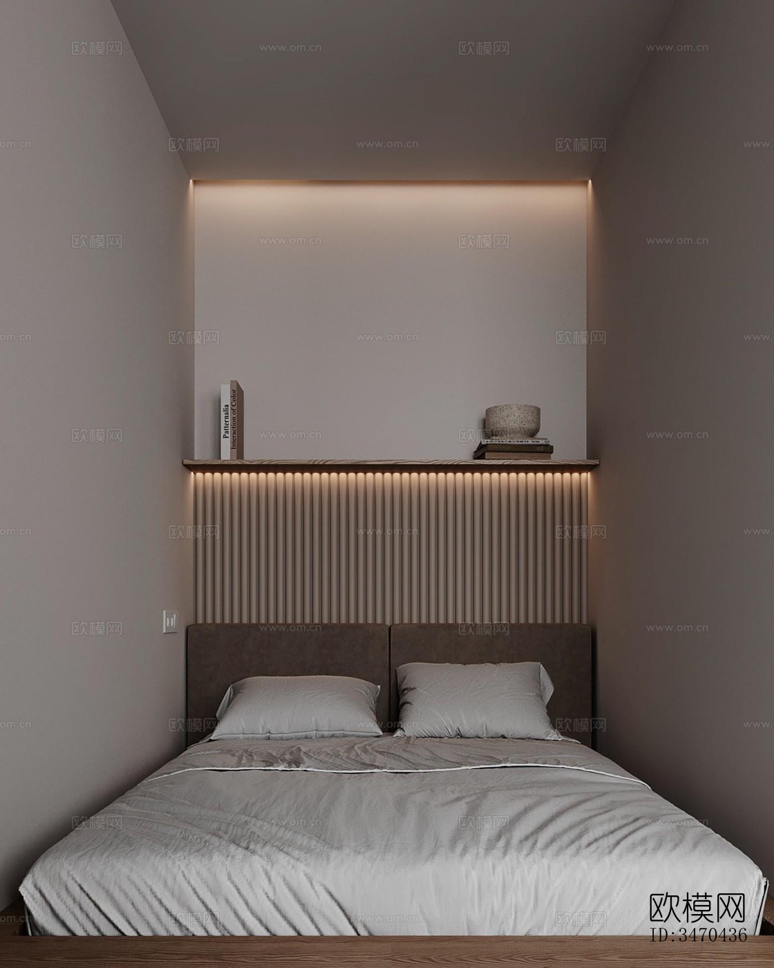 现代平层效果图下载（渲染图12）