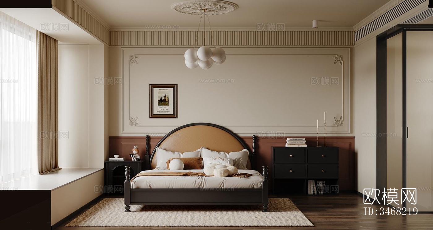 现代大平层效果图下载（渲染图5）