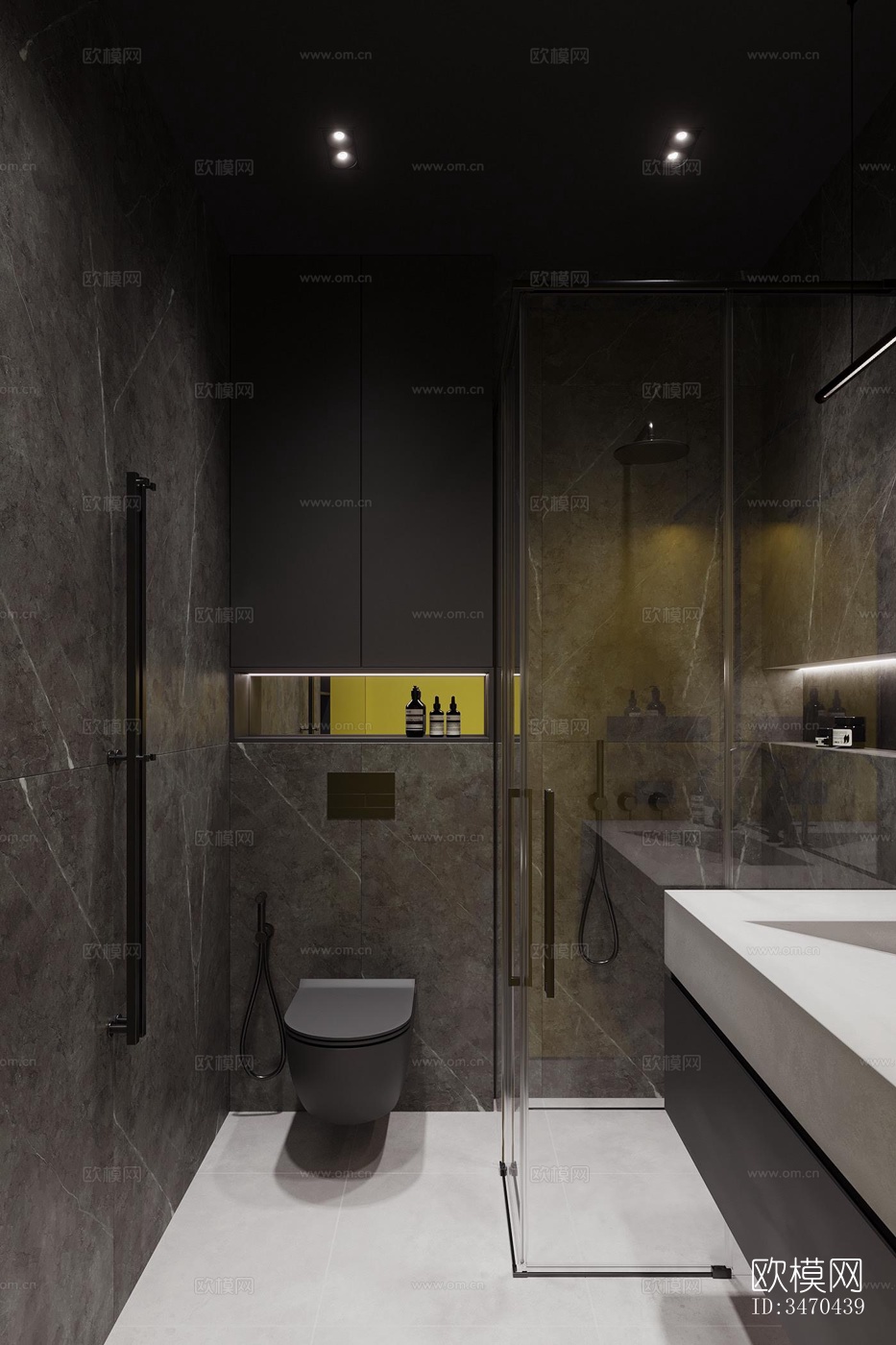 现代平层效果图下载（渲染图3）