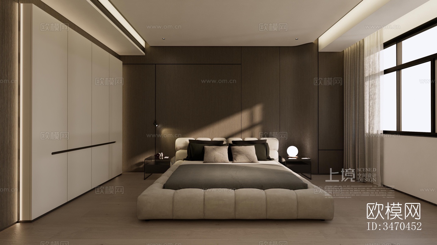 现代平层效果图下载（渲染图5）