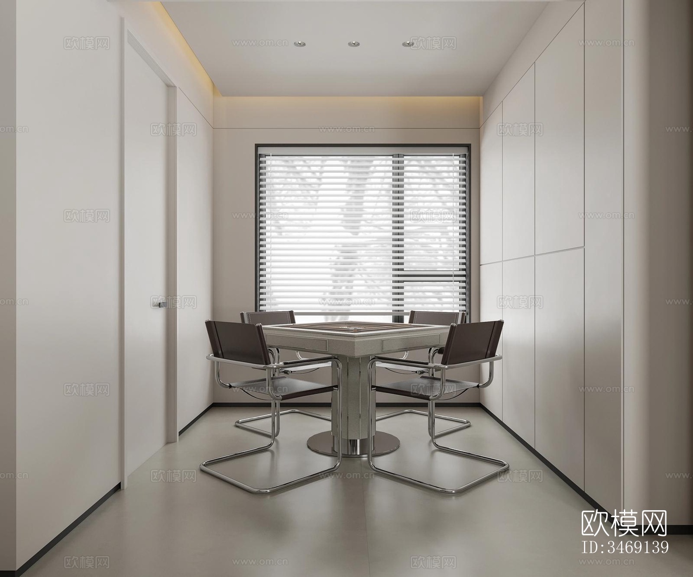 现代平层效果图下载（渲染图8）