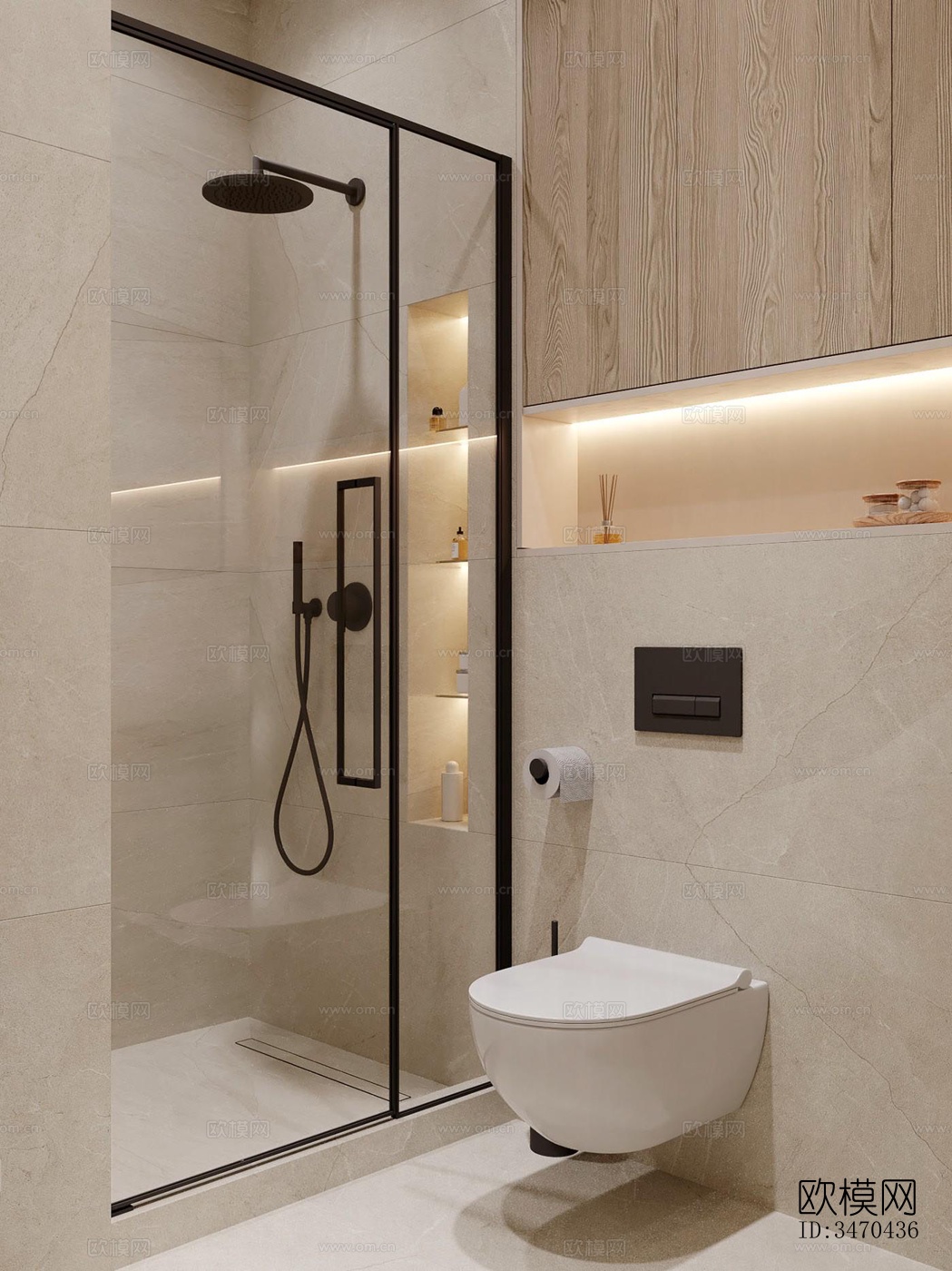 现代平层效果图下载（渲染图5）