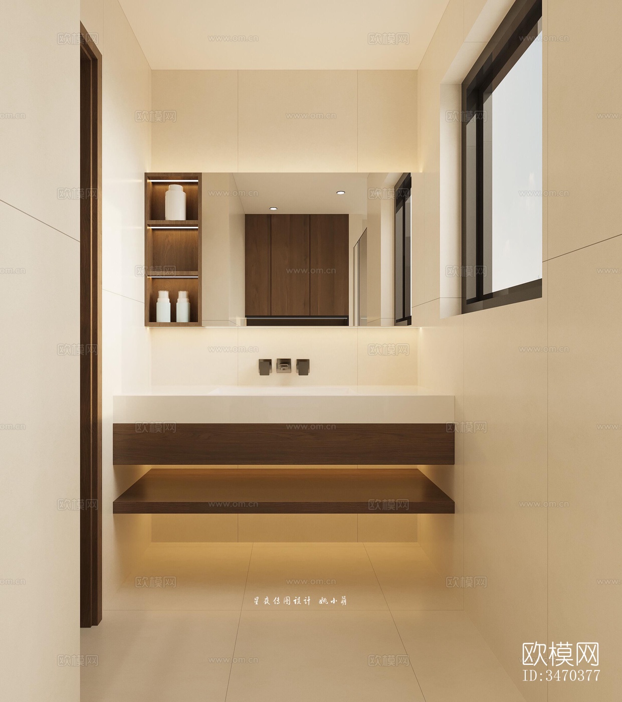 现代平层效果图下载（渲染图3）