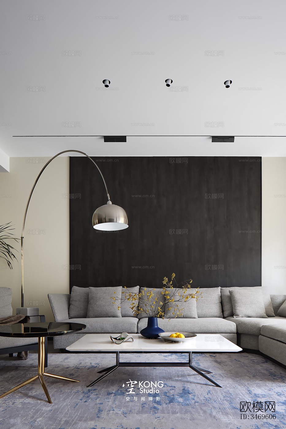 现代平层效果图下载（渲染图17）