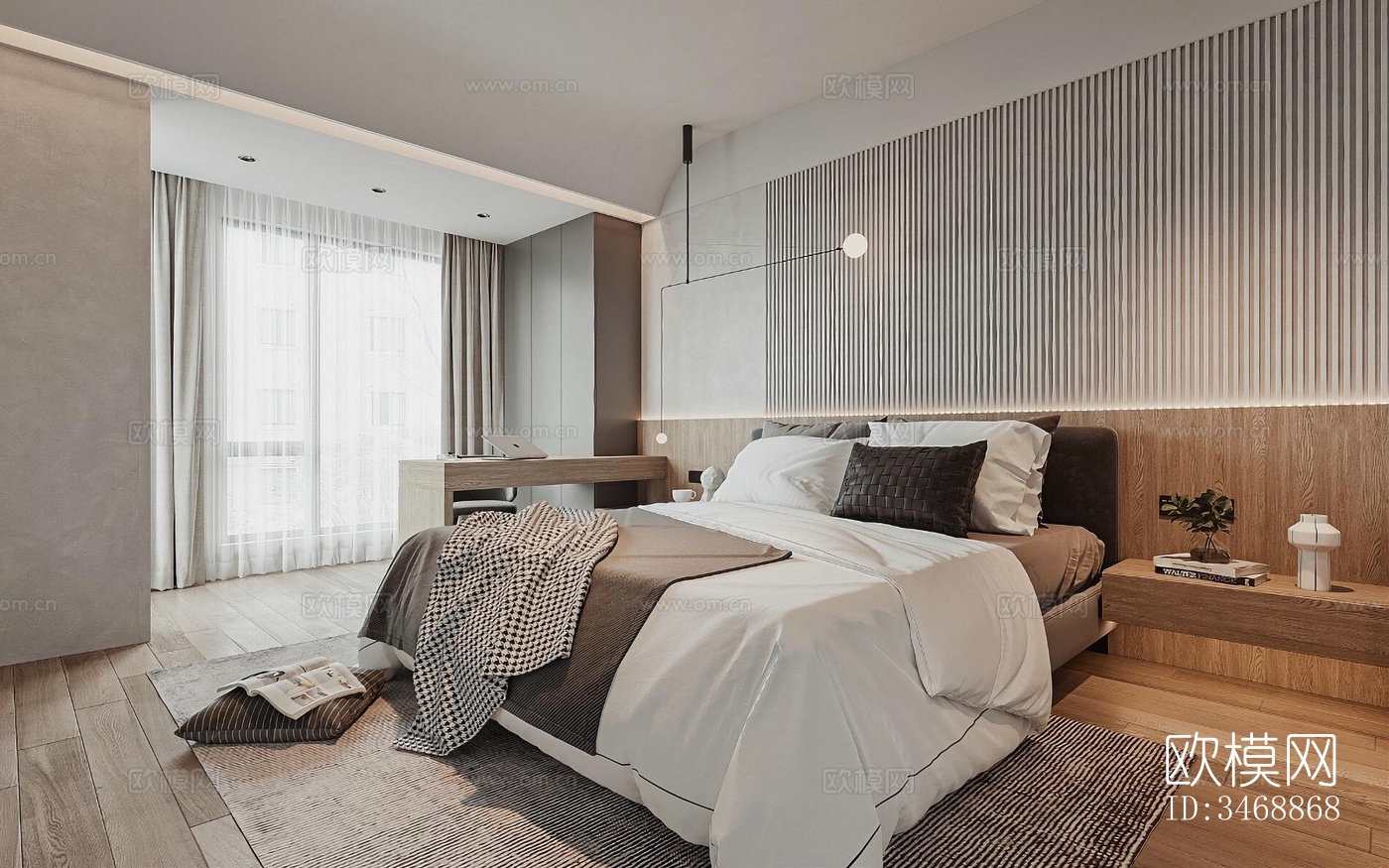 现代平层效果图下载（渲染图3）