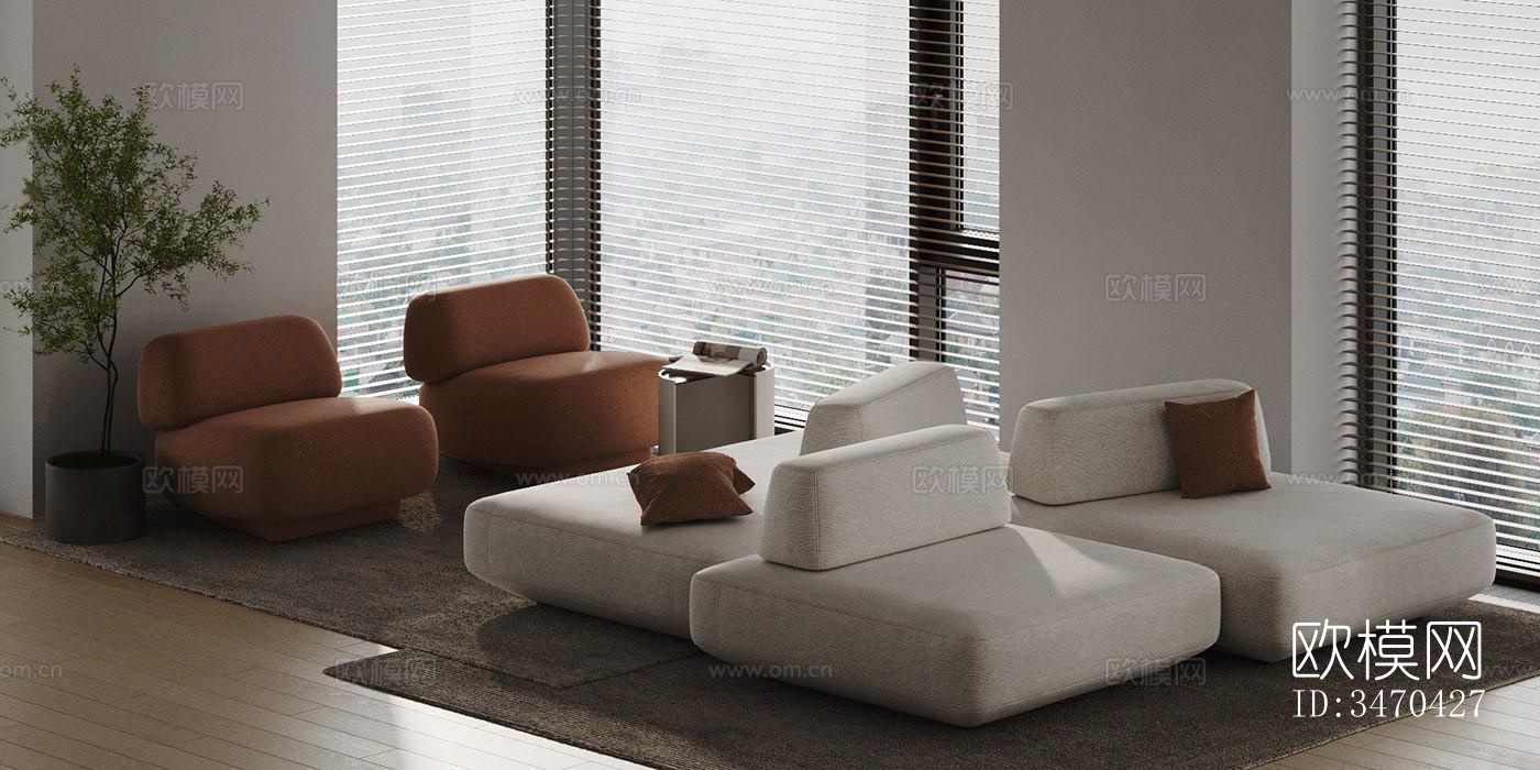 现代平层效果图下载（渲染图7）