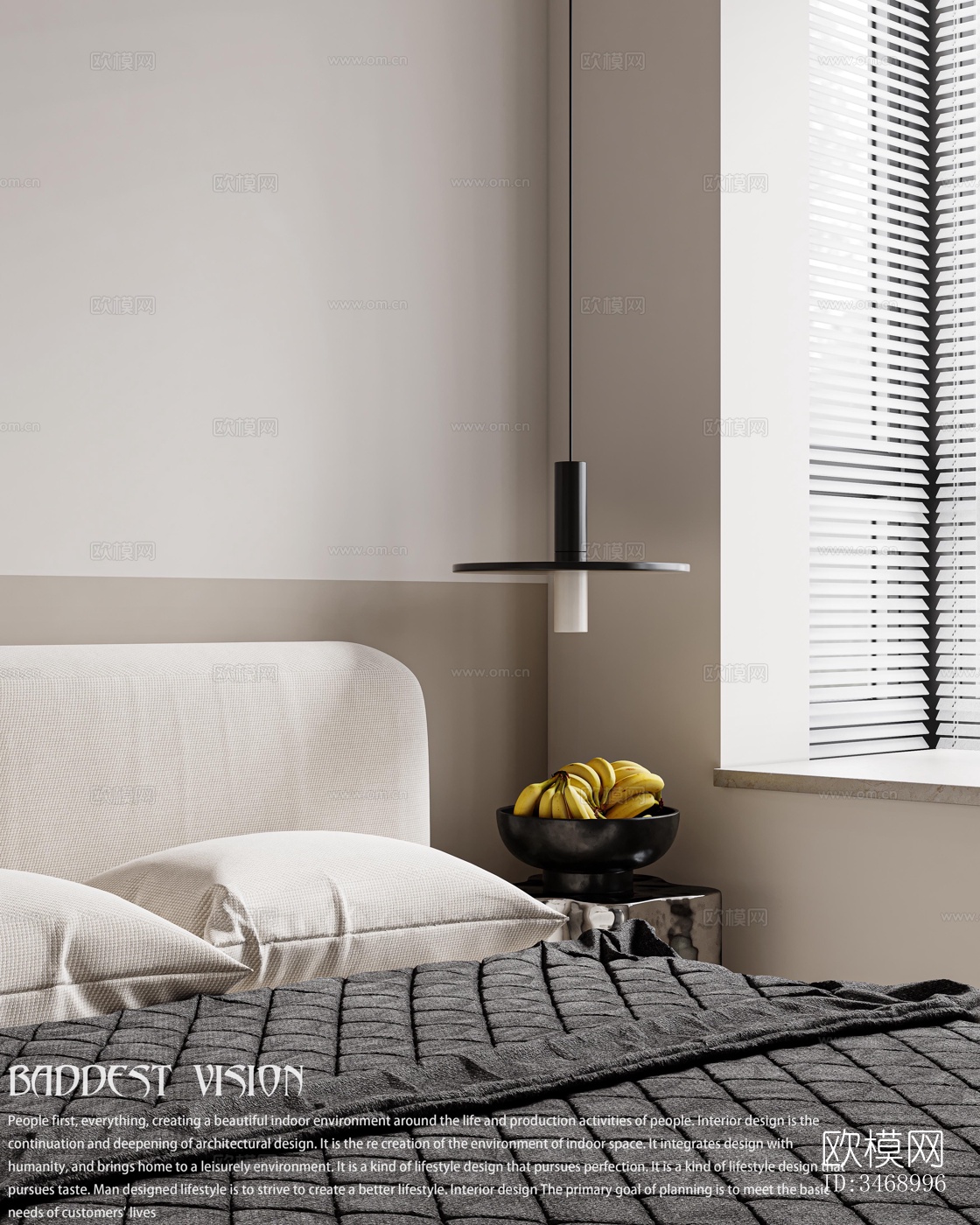 现代平层效果图下载（渲染图8）