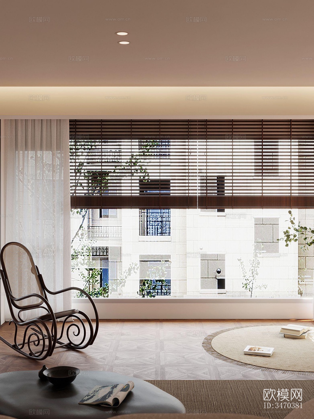 现代平层效果图下载（渲染图17）