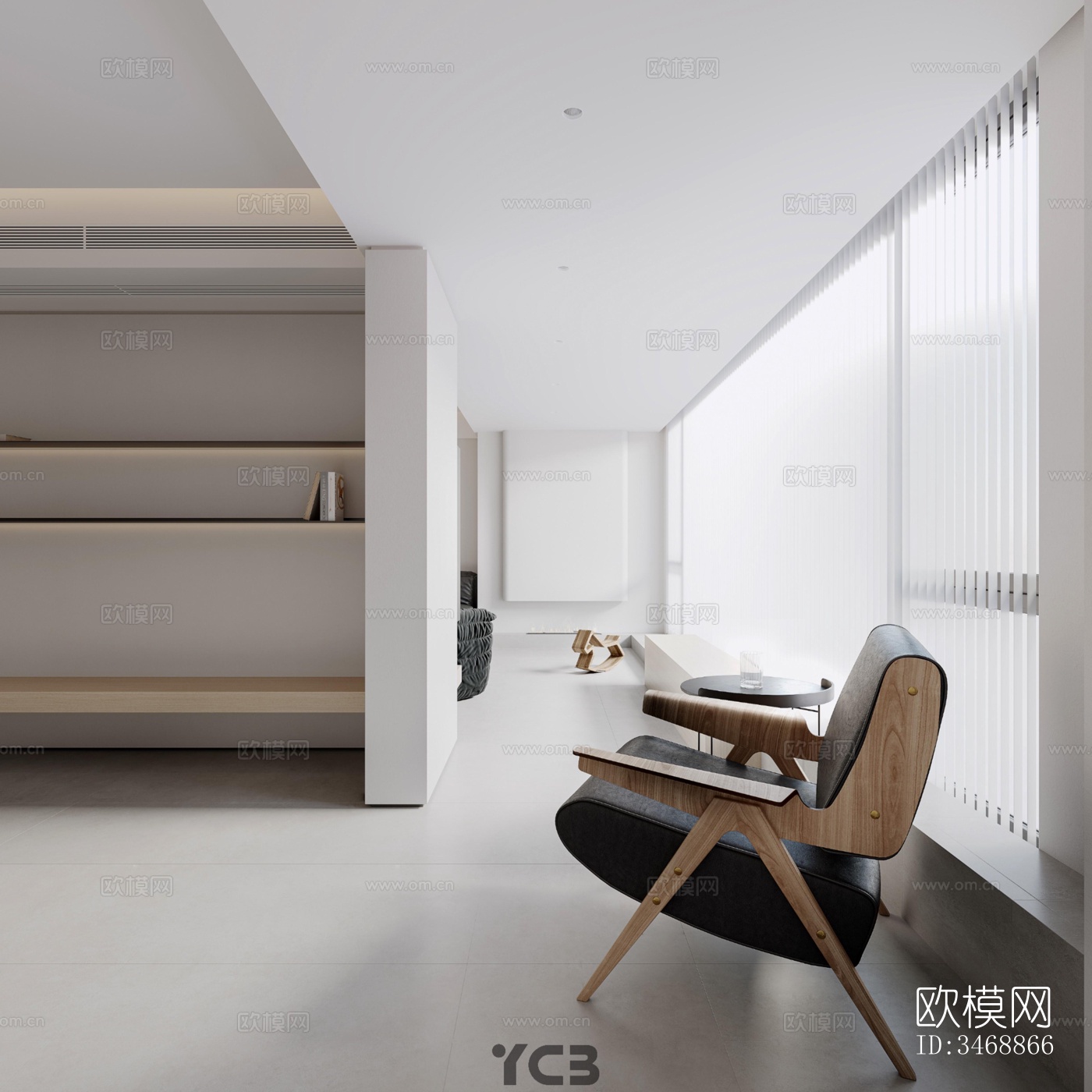 现代平层效果图下载（渲染图9）