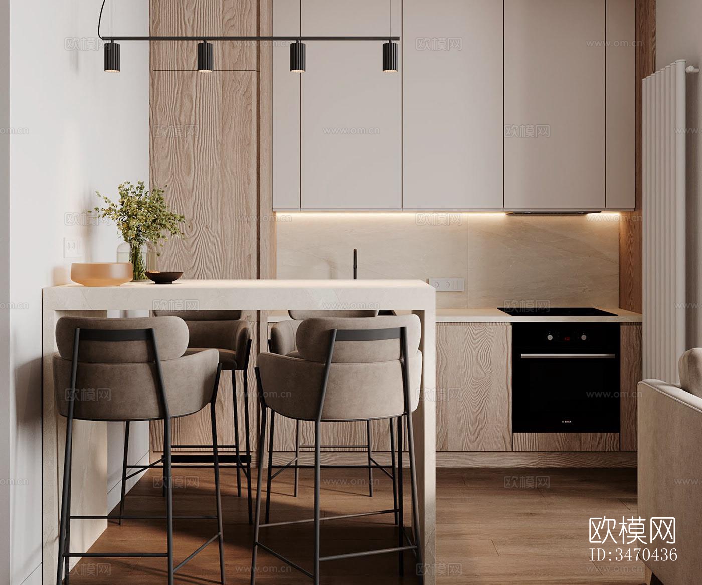 现代平层效果图下载（渲染图10）