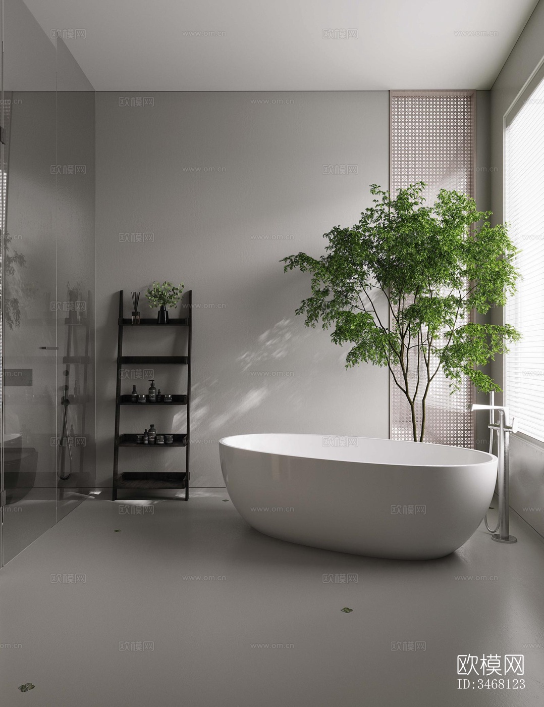 现代大平层效果图下载（渲染图19）