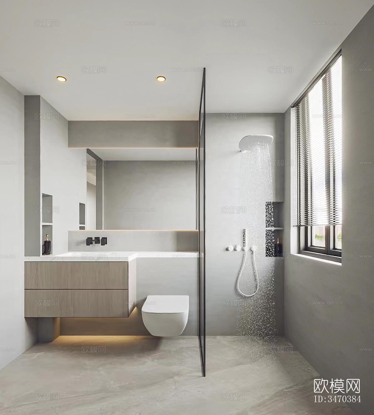 现代平层效果图下载（渲染图8）