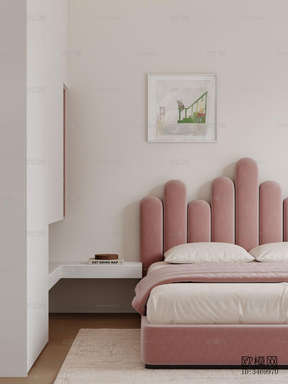 现代平层效果图下载（渲染图8）