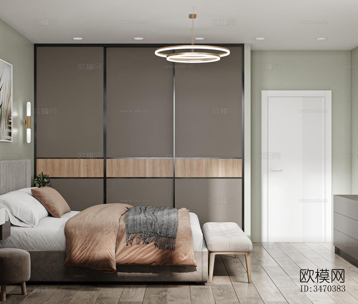 现代平层效果图下载（渲染图13）