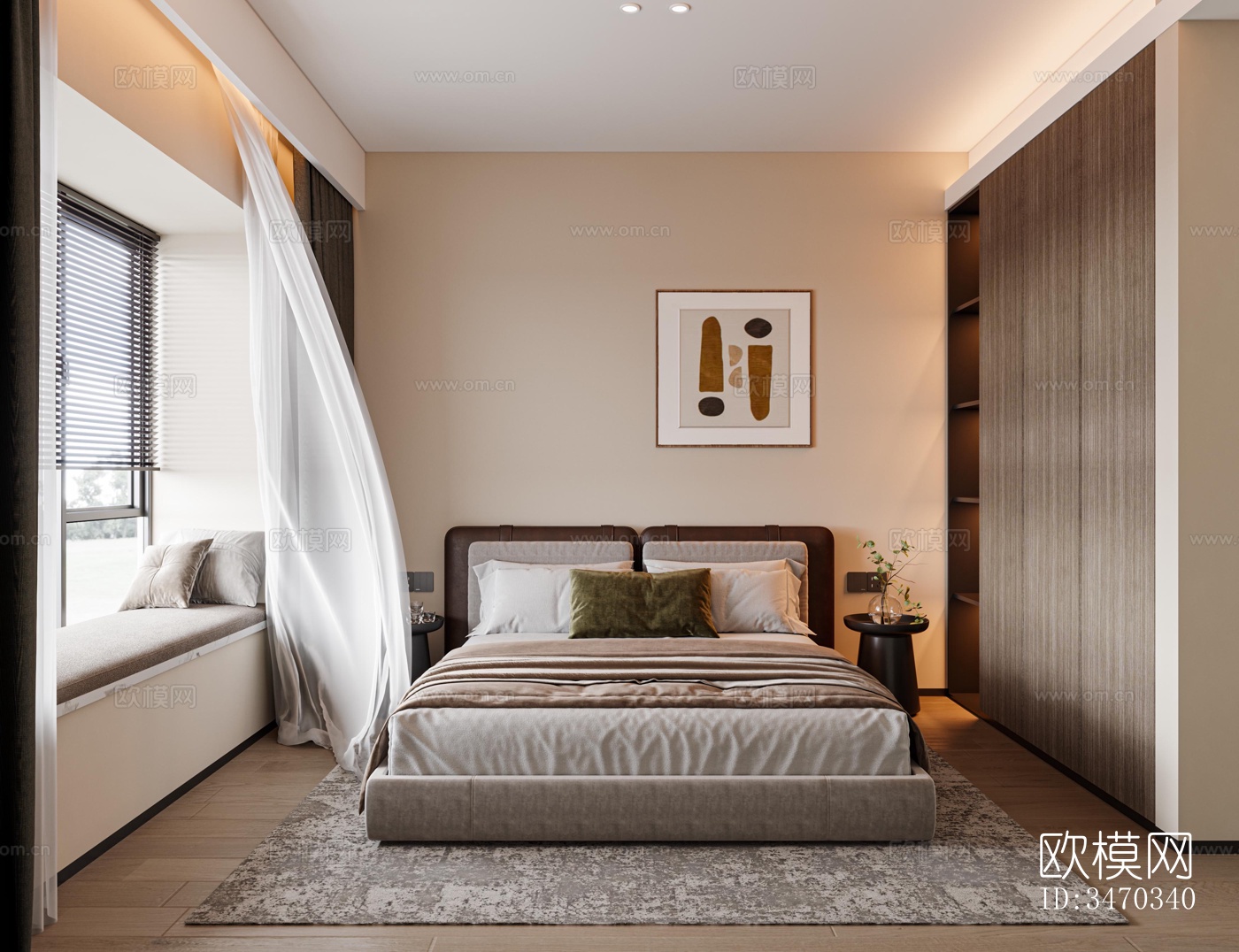 现代平层效果图下载（渲染图7）