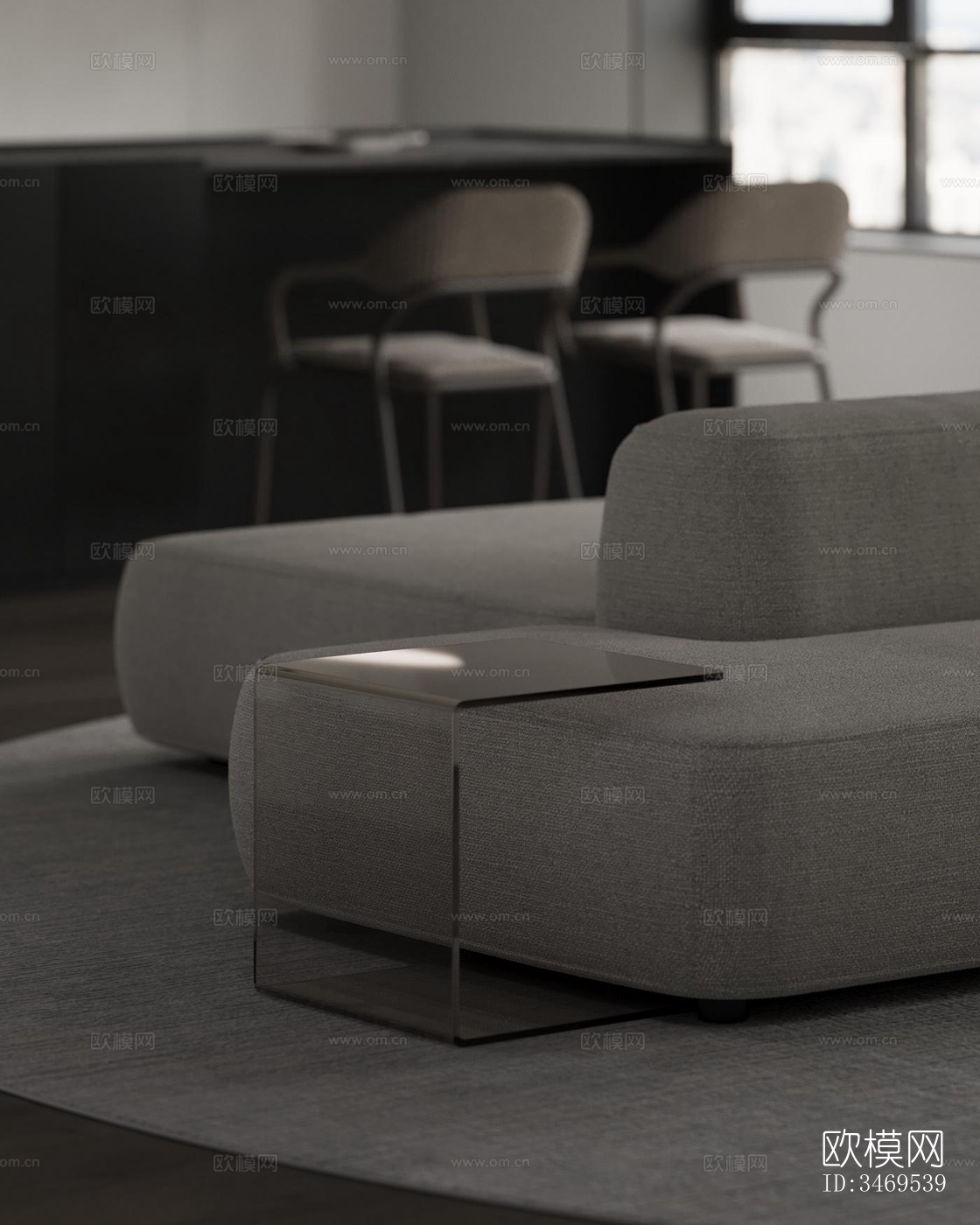 现代平层效果图下载（渲染图16）