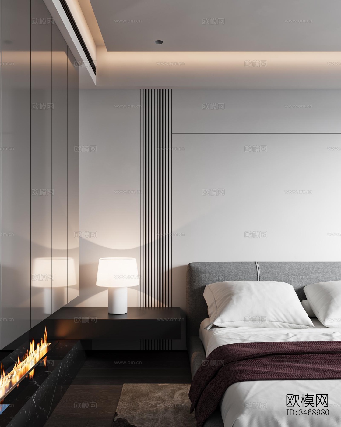 现代平层效果图下载（渲染图5）