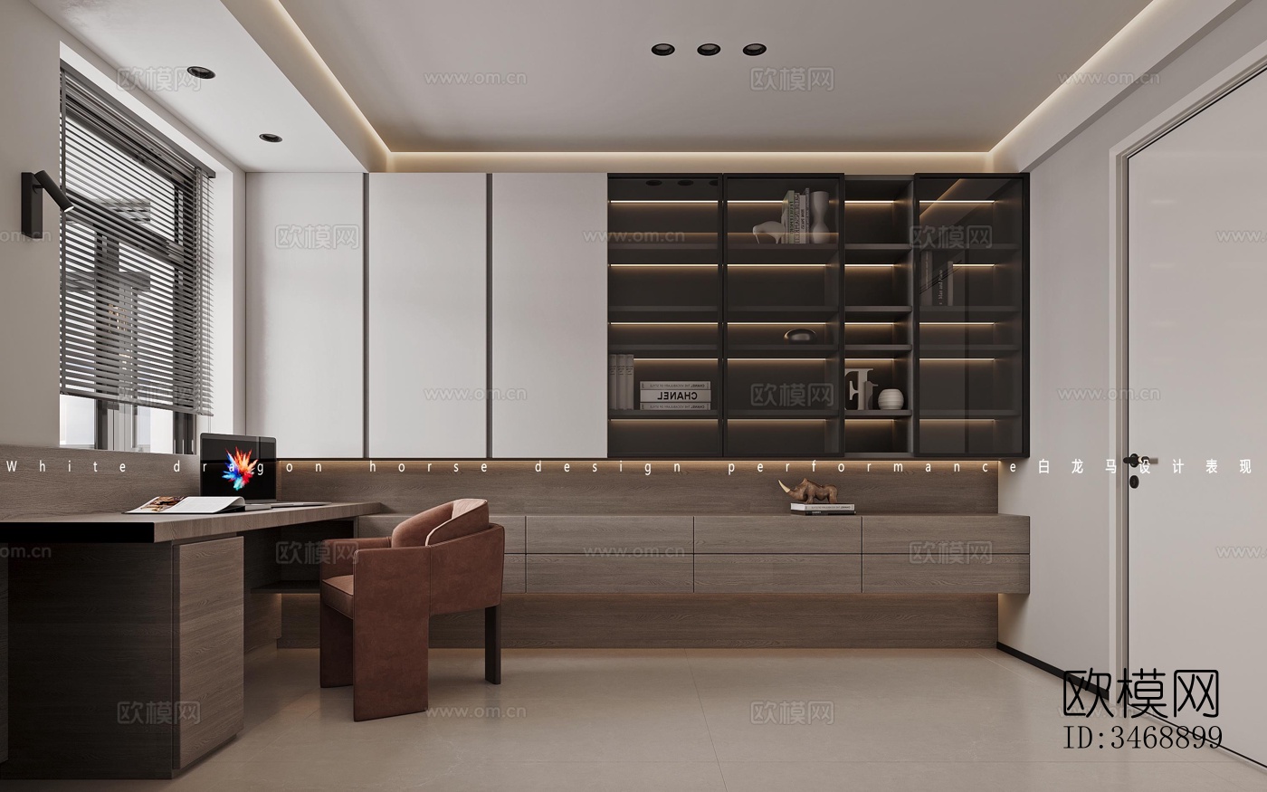 现代平层效果图下载（渲染图7）