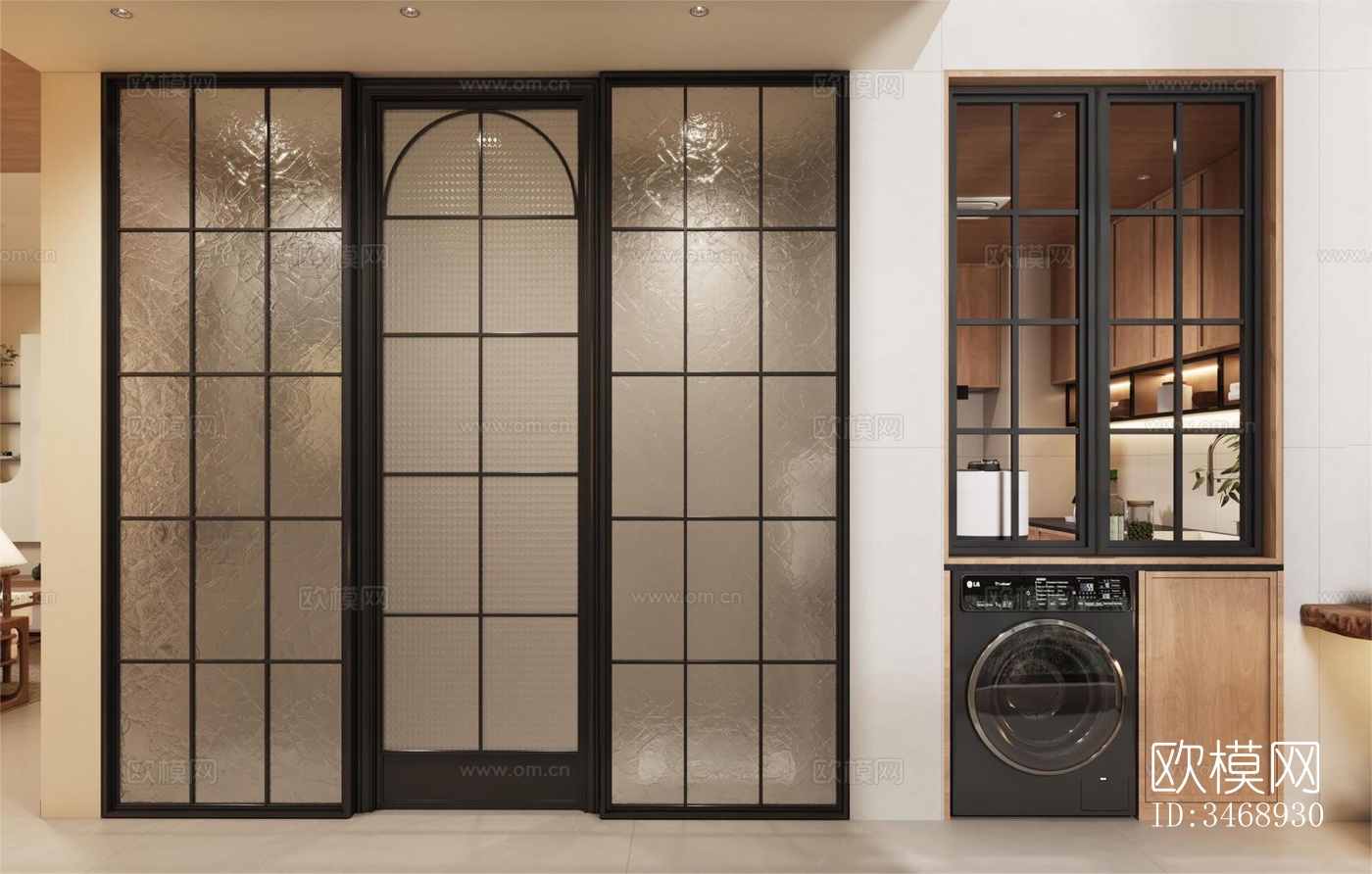 现代平层效果图下载（渲染图5）