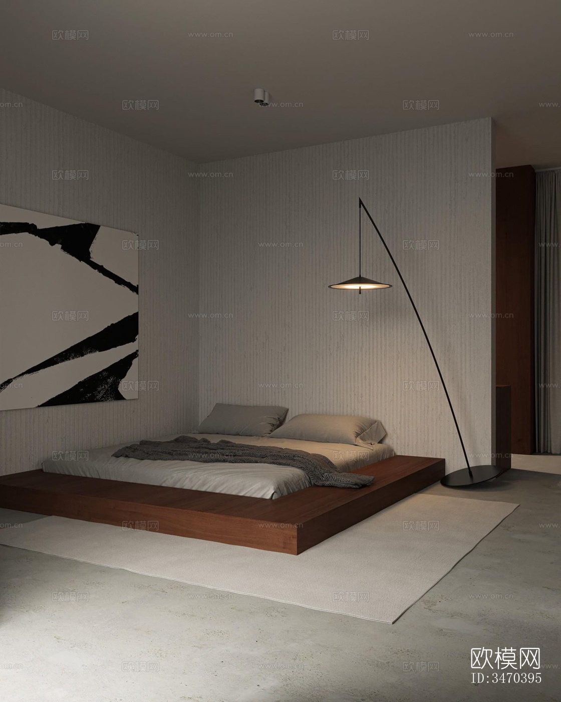 现代平层效果图下载（渲染图10）