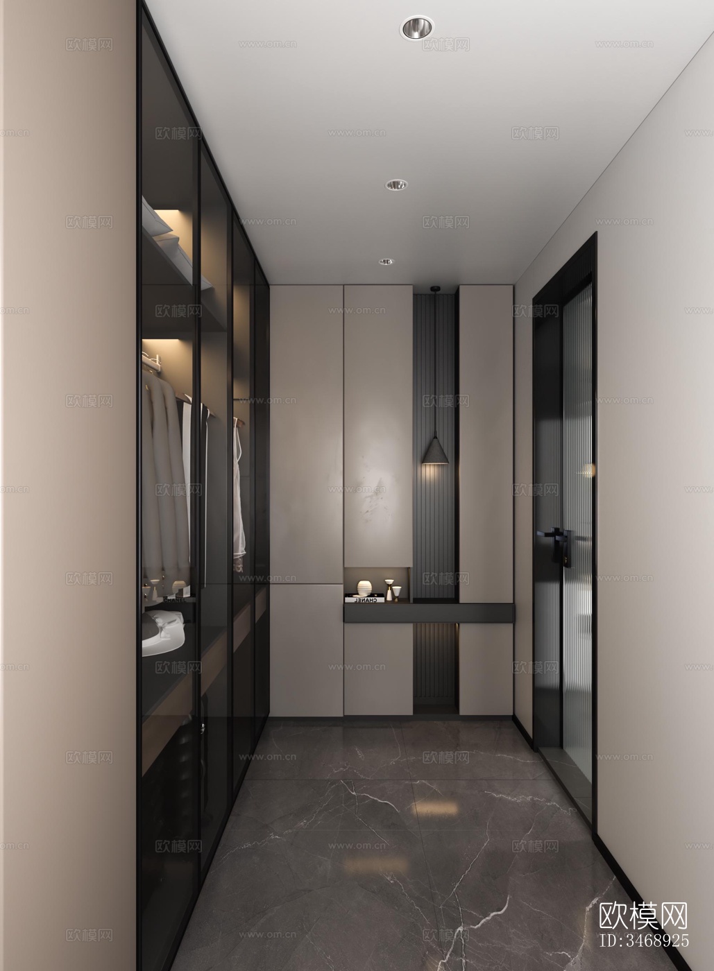 现代平层效果图下载（渲染图12）