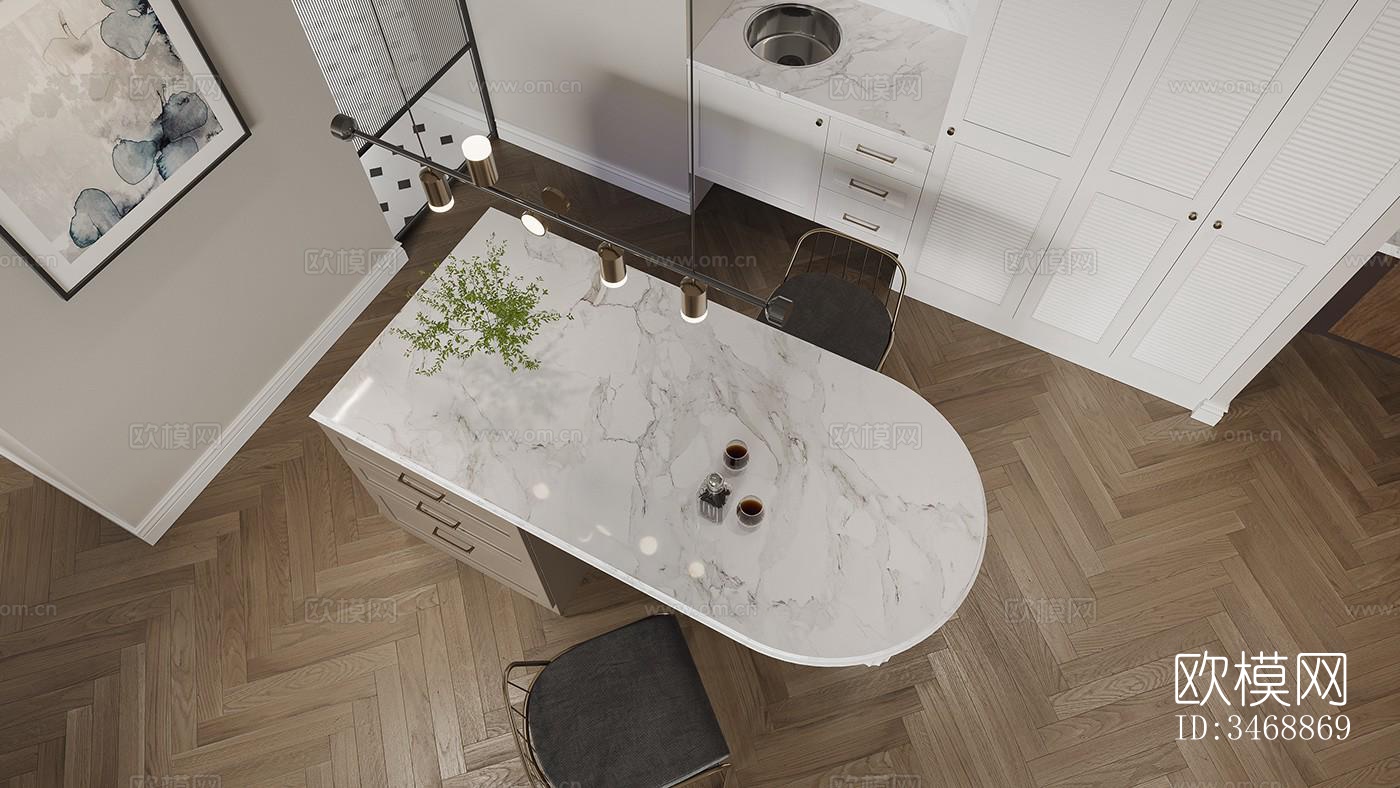 现代平层效果图下载（渲染图7）