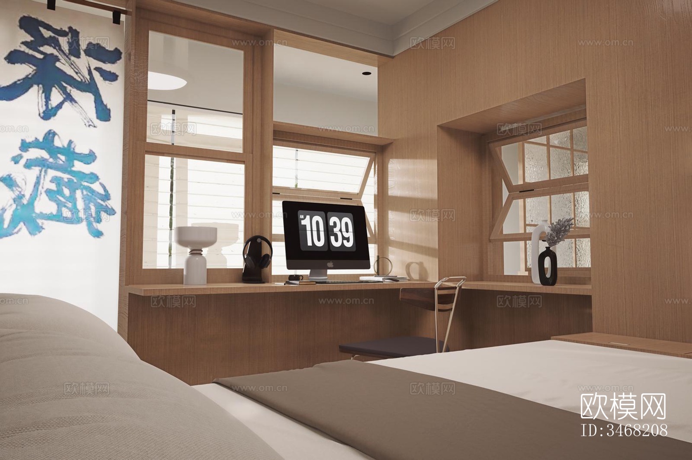 现代大平层效果图下载（渲染图18）