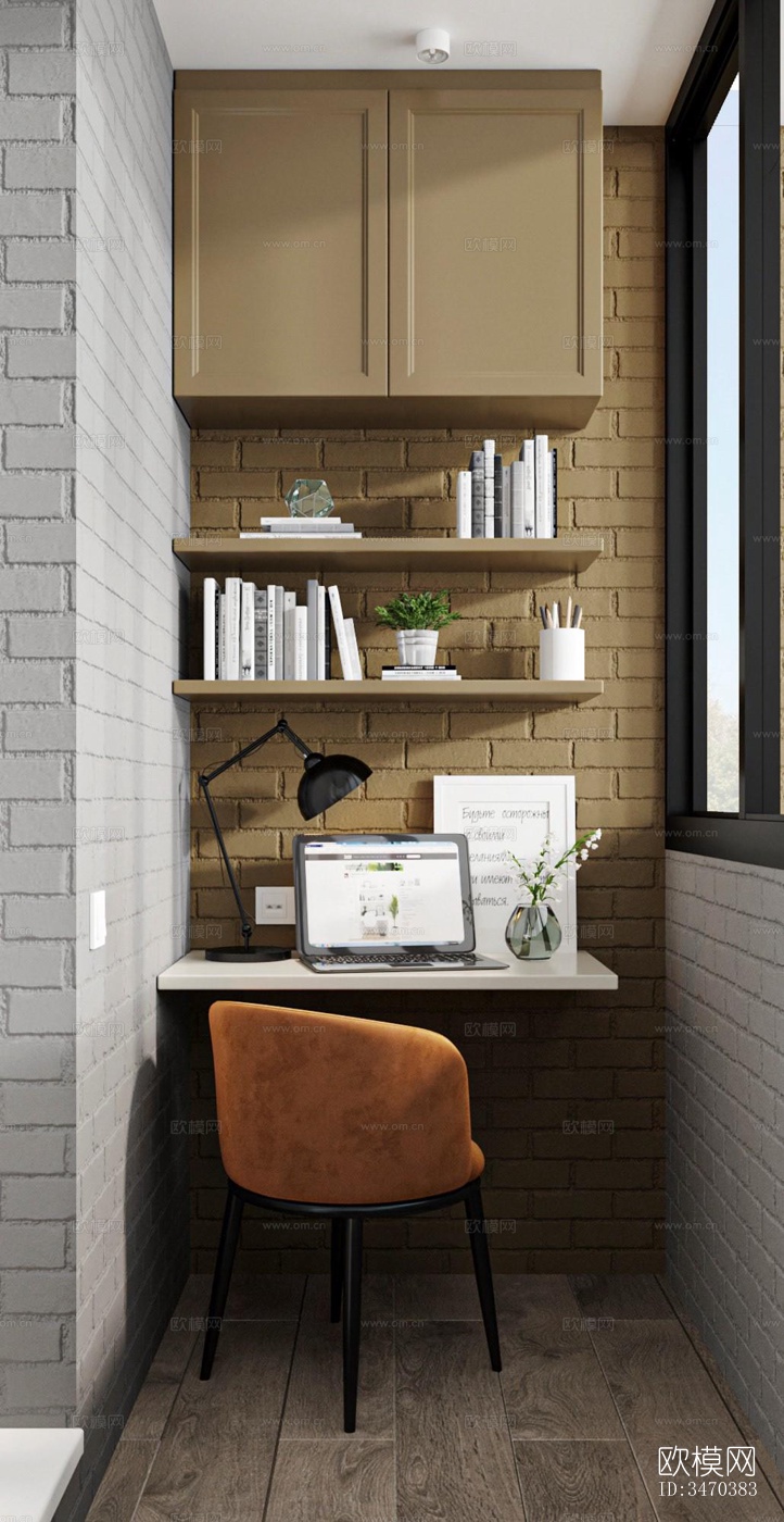 现代平层效果图下载（渲染图4）