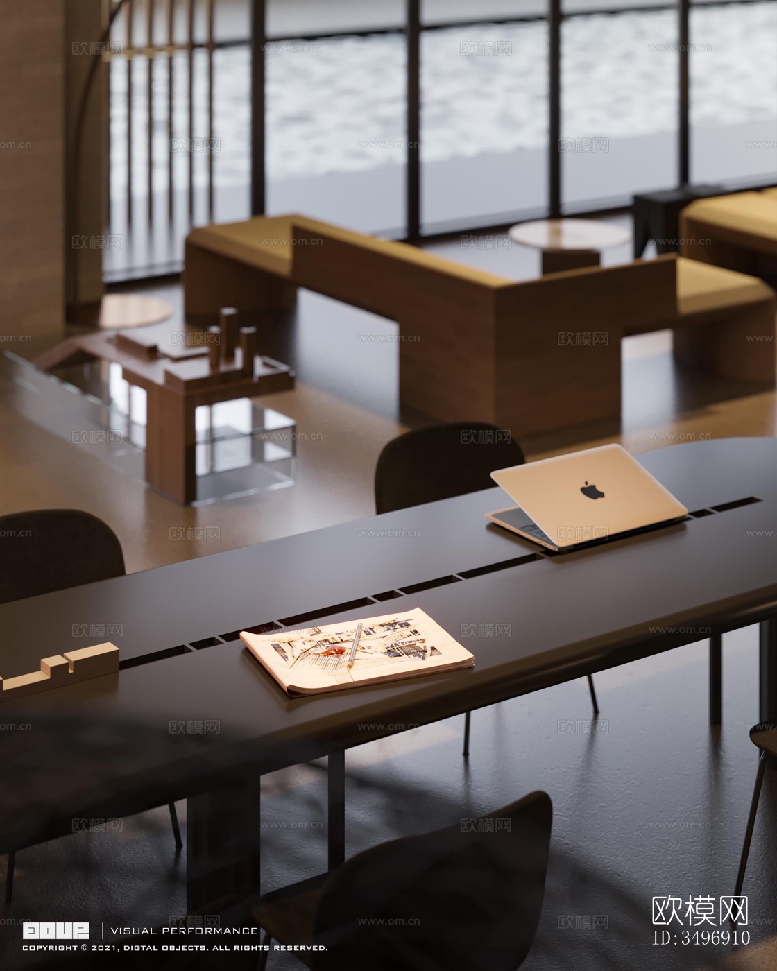 现代售楼处效果图下载（渲染图6）