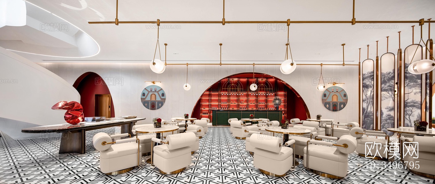 现代售楼处效果图下载（渲染图19）