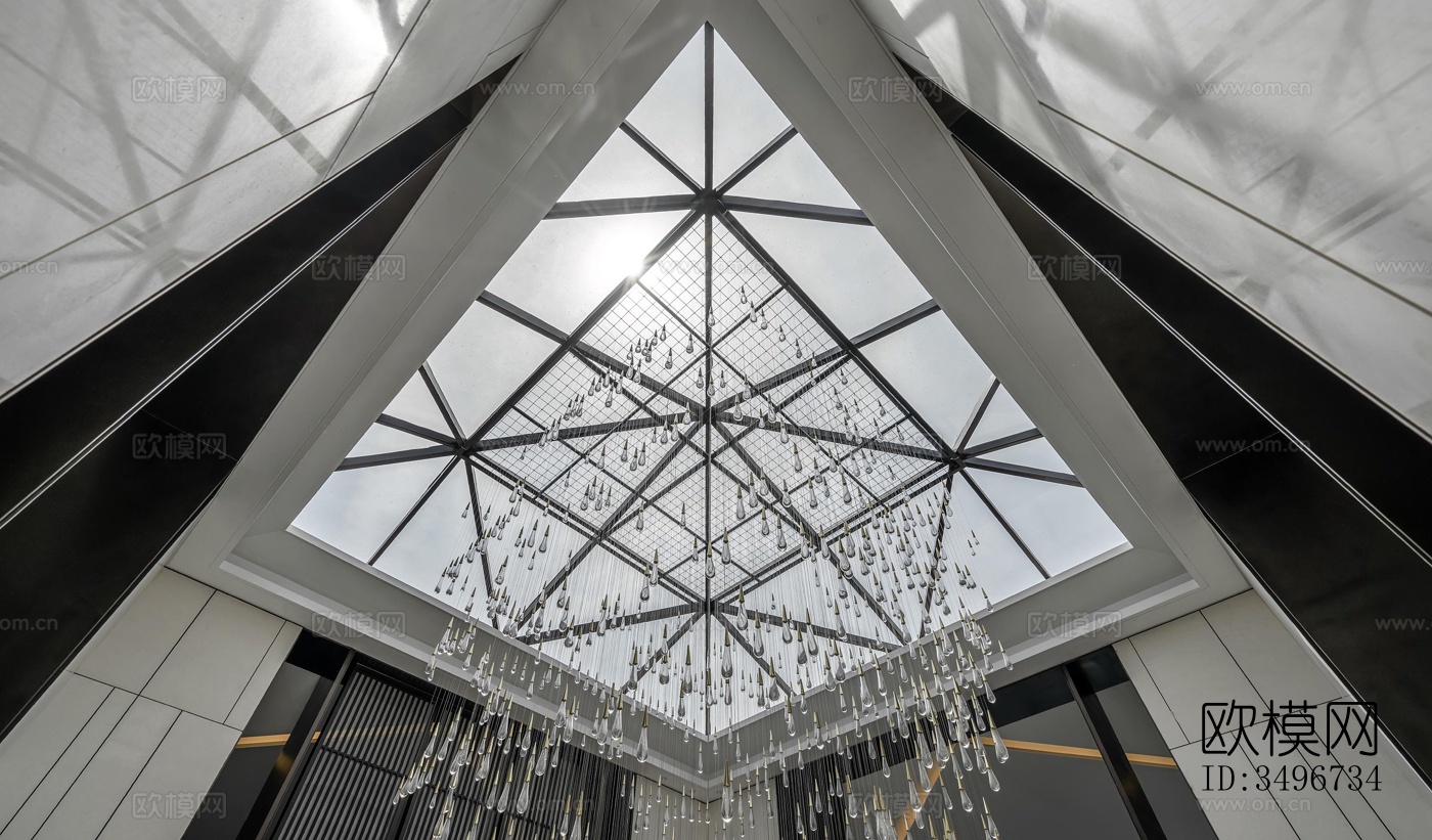 新中式售楼处效果图下载（渲染图7）