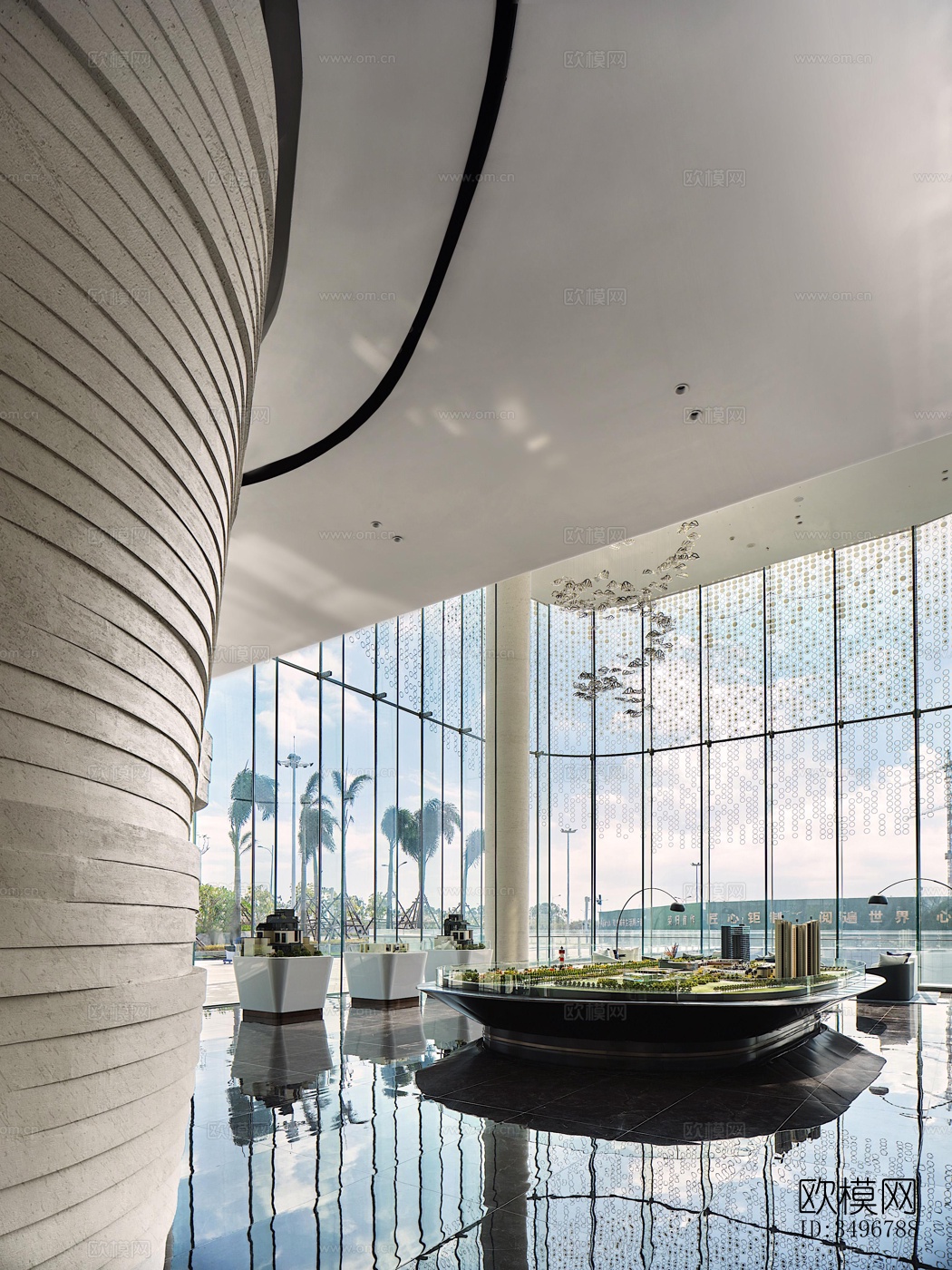 现代售楼处效果图下载（渲染图19）