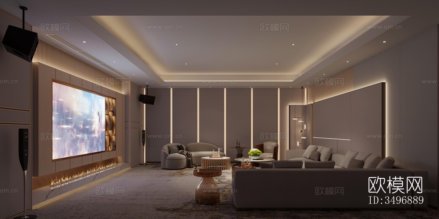 现代售楼处效果图下载（渲染图3）