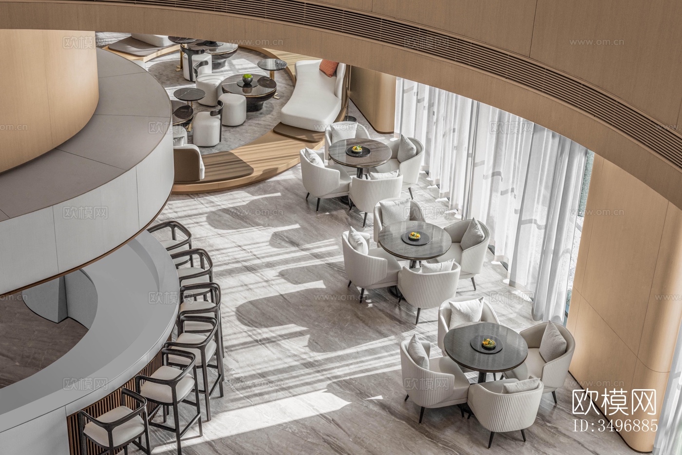 现代售楼处效果图下载（渲染图1）