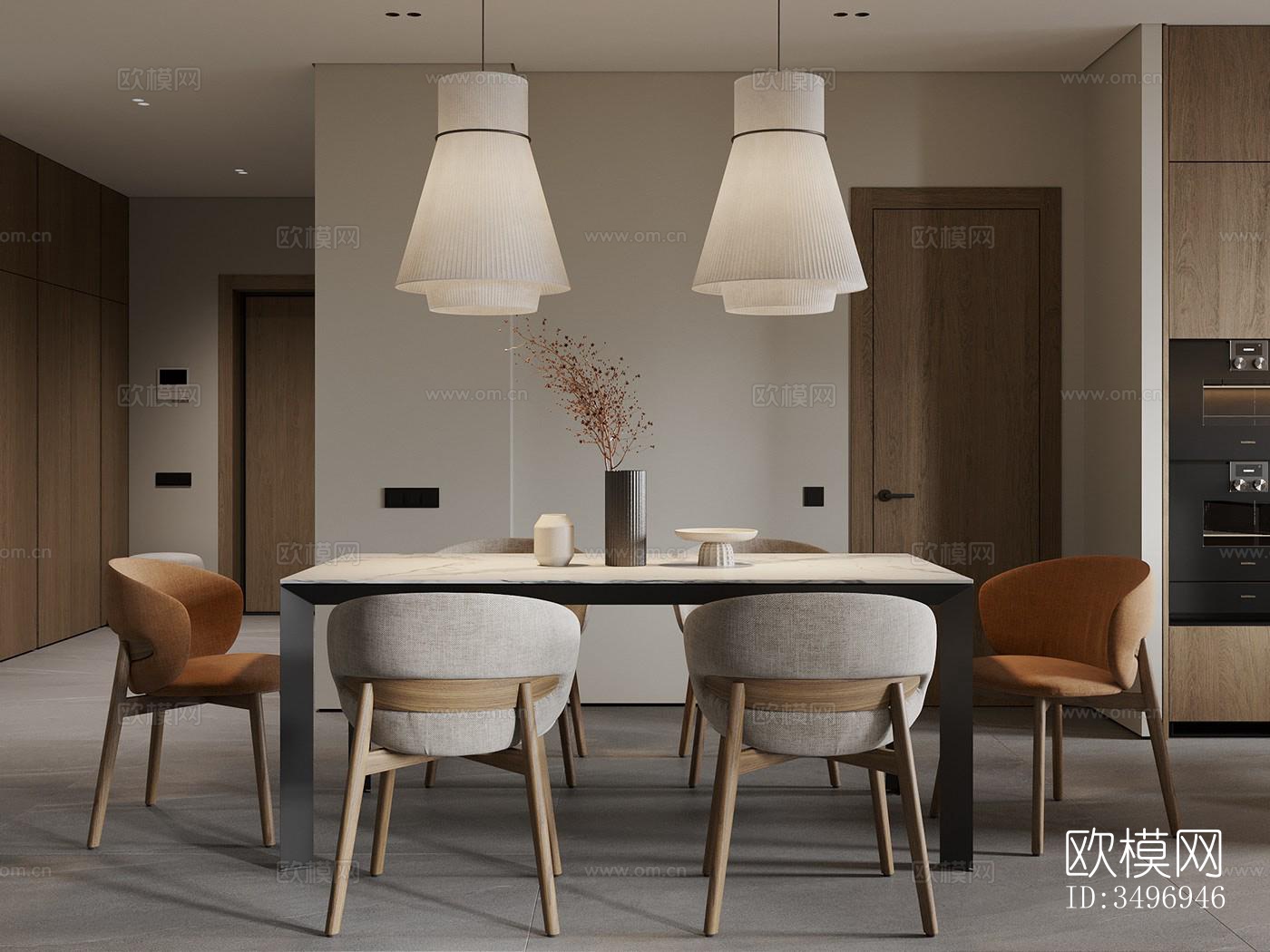 现代大平层效果图下载（渲染图18）