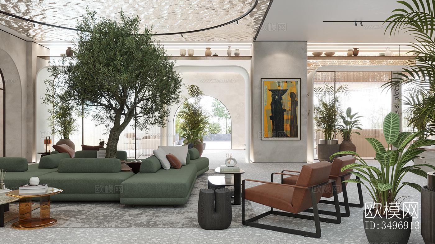 现代售楼处效果图下载（渲染图6）