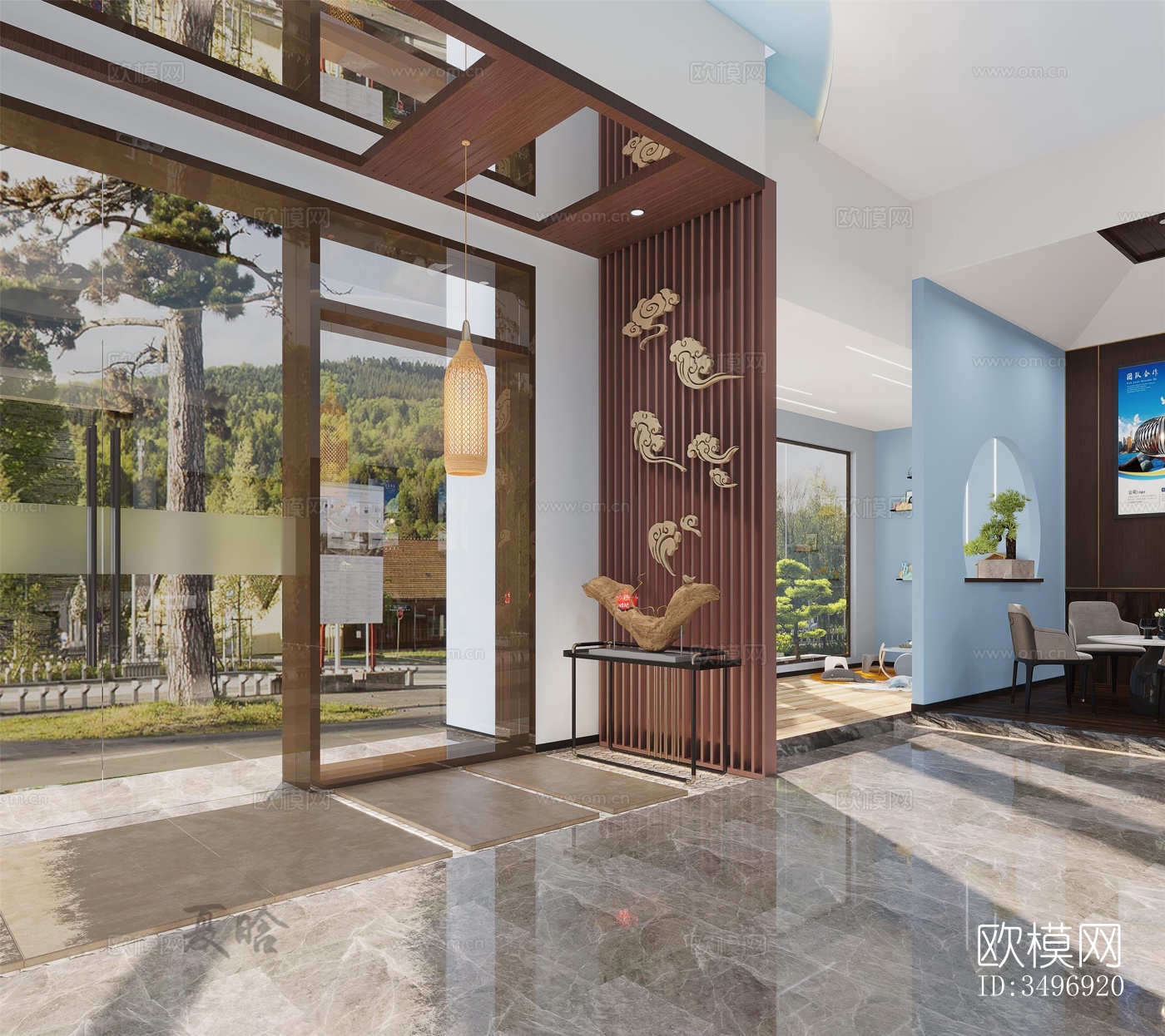 现代售楼处效果图下载（渲染图5）