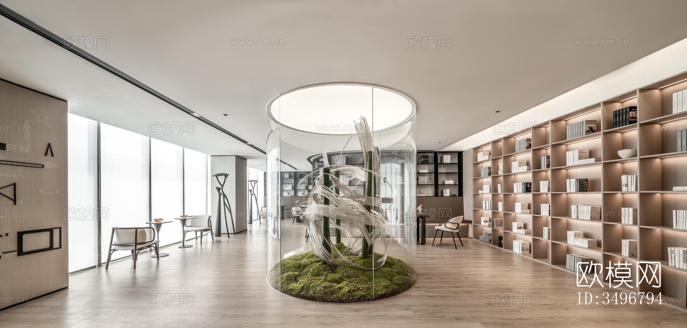 现代售楼处效果图下载（渲染图12）