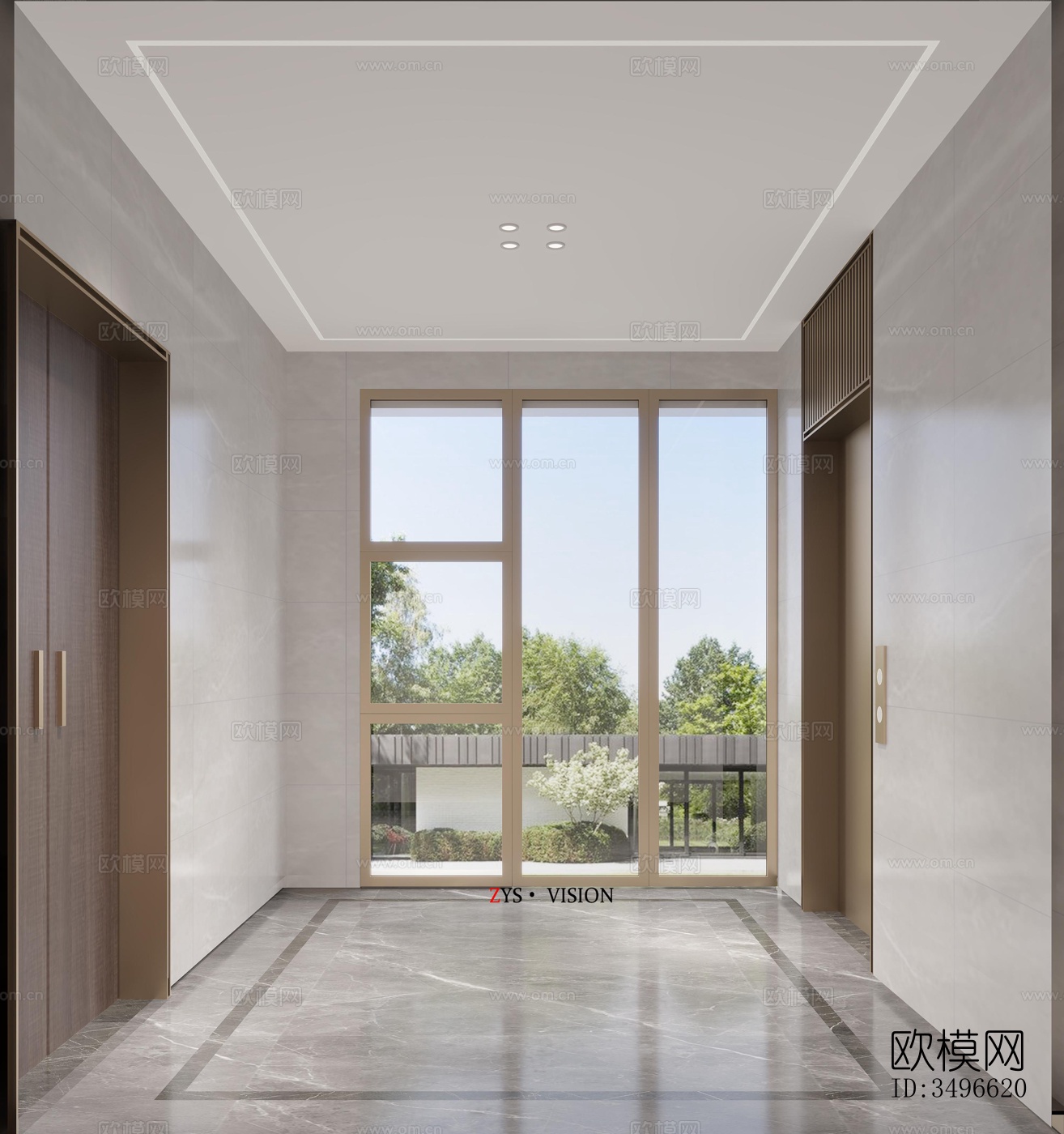 新中式售楼处效果图下载（渲染图10）